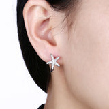 Women's Pure Silver Star Earring - ShopWayMore