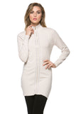 HH-4704 Women's Zip-Up Long Sleeve Cardigan