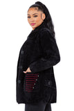 HMT-5819  Women's Fuzzy Cardigan Coat With Pockets