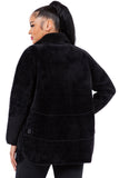 HMT-5819  Women's Fuzzy Cardigan Coat With Pockets