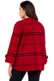 HMT-0816 Women Plaid Short Cardigan (One Size)