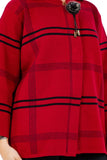 HMT-0816 Women Plaid Short Cardigan (One Size)