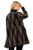 HMT-183 Women's Fuzzy Long Coat With Pockets