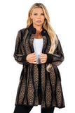 HMT-183 Women's Fuzzy Long Coat With Pockets