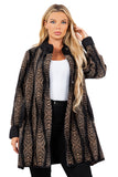 HMT-183 Women's Fuzzy Long Coat With Pockets