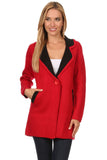 HMT-4007 Women's Color-Block Thick Knit Cardigan with Pockets
