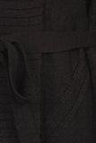 HMT-4022 Women's Knit Open Front Cardigan with Tie Belt