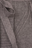HMT-4022 Women's Knit Open Front Cardigan with Tie Belt