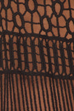 HMT-4031 Women's Black Crochet Oversized Tunic/Top (One Size)