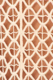 HMT-4032 Beige Crocheted Knit Tunic Top with Short Sleeves