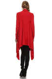 HMT-4044 Women's Knit Solid Color Open Front Cardigan