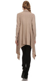 HMT-4044 Women's Knit Solid Color Open Front Cardigan