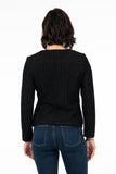 HME-4623 Women's Crinkle Zip-Up Closure Cardigan Jacket