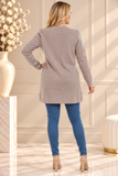 HMT-5102 Women's Knit One Closure Button Cardigan with Pockets