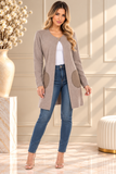 HMT-5102 Women's Knit One Closure Button Cardigan with Pockets