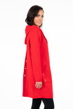 HMT-5120 Women's Hooded Thick Knit Cardigan with Pockets