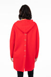 HMT-5120 Women's Hooded Thick Knit Cardigan with Pockets