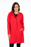 HMT-5120 Women's Hooded Thick Knit Cardigan with Pockets