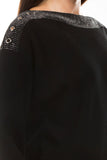 HMT-5122 Women's Knit Embellished Tunic Top
