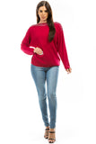 HMT-5122 Women's Knit Embellished Tunic Top
