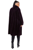 HMT-6000  Women's Fuzzy Long Coat With Pockets