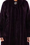 HMT-6000  Women's Fuzzy Long Coat With Pockets