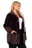 HMT-6002 Women's Fuzzy Cardigan Coat With Pockets
