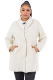 HMT-6003 Women's Fuzzy Oversized Open Front Cardigan with Pockets