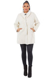 HMT-6003 Women's Fuzzy Oversized Open Front Cardigan with Pockets