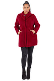 HMT-6003 Women's Fuzzy Oversized Open Front Cardigan with Pockets
