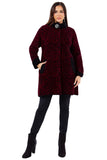 HMT-8039  Women's Fuzzy Long Coat With Pockets