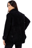 HMT-809 Women's Fuzzy Oversized Open Front Cardigan with Pockets