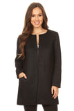 HRL-1414 Women's Black Cardigan with two Pockets