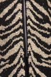 HS-1330 Women's Knit Animal Print Open Front Cardigan