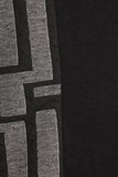 HSG-1603 Women's Black/Gray Long Sleeve Bodycon Tunic Dress