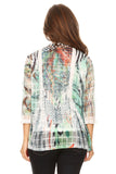HSW-4610 Women's 2pc Set Sleeveless Top and Cardigan