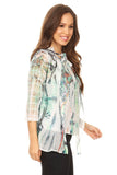 HSW-4610 Women's 2pc Set Sleeveless Top and Cardigan