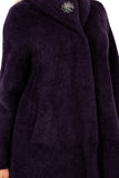 HMT-6003 Women's Fuzzy Oversized Open Front Cardigan with Pockets