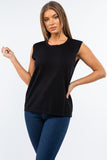 RED-12 Women's 2pc Set Embellished Cardigan with Sleeveless Top
