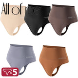 5Pcs High Waist Seamless Bodyshaper Thong Panties | Anti-Bacterial G-String Women's Shapewear Lingerie