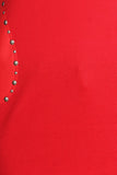 HMT-5070 Long Sleeves, Embellished Fitted Tunic/Top