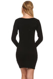 HSG-1602 Duo fabric, body-con dress.