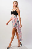 Sleeveless Summer Asymmetrical High Low Floral Maxi Dress