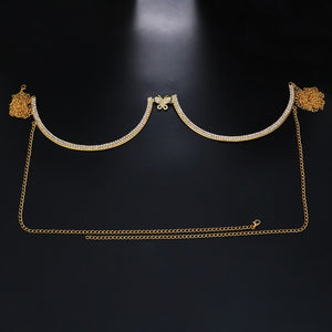 Body Necklace Bra Chain Double Pendant