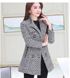 Elegant Wool Blends Women Winter Coat