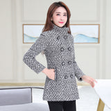 Elegant Wool Blends Women Winter Coat