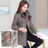 Elegant Wool Blends Women Winter Coat