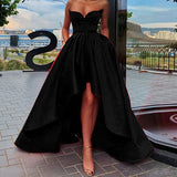 Strapless High-low Formal Prom Dress