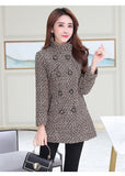 Elegant Wool Blends Women Winter Coat