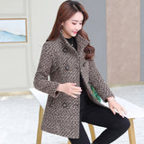 Elegant Wool Blends Women Winter Coat